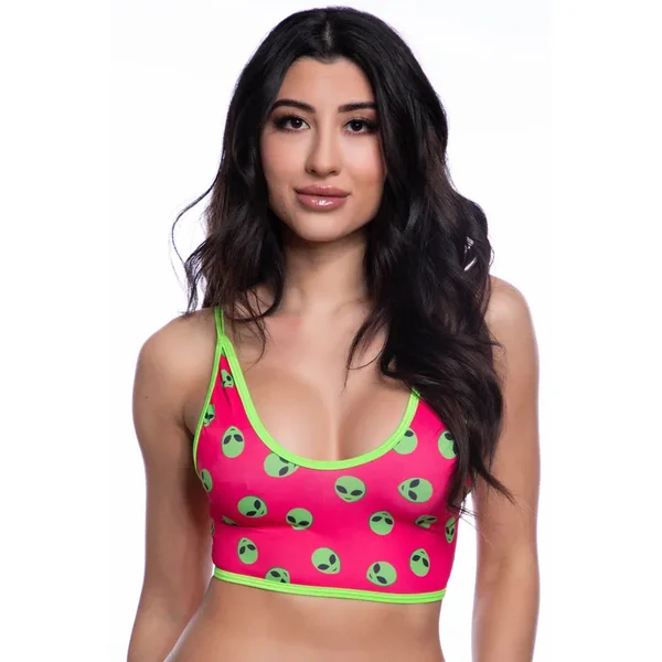 Midnight Ballerina Crop Top-Pink Alien*