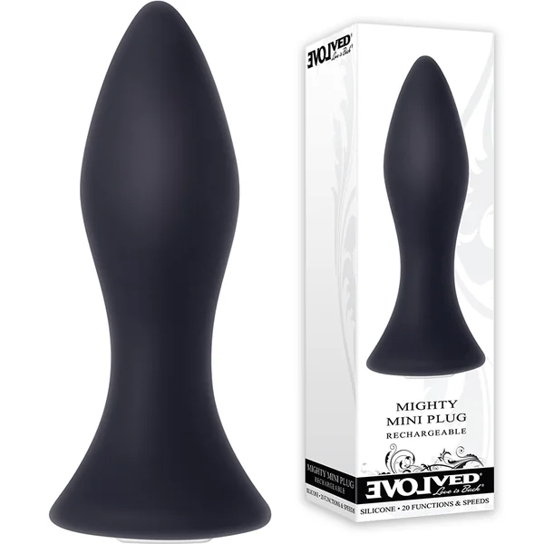 Mighty 3.5 Inch Mini Rechargeable 20 Speed Silicone Anal Plug