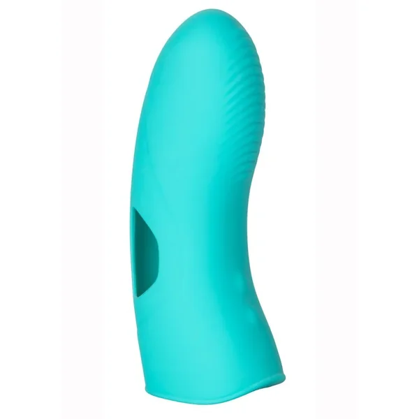 Mini Marvels Marvelous Tickler Rechargeable Silicone Finger Vibrator – Blue