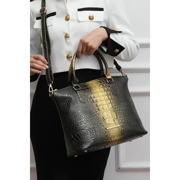 MKF Liora Croc-Embossed Tote Bag by Mia K