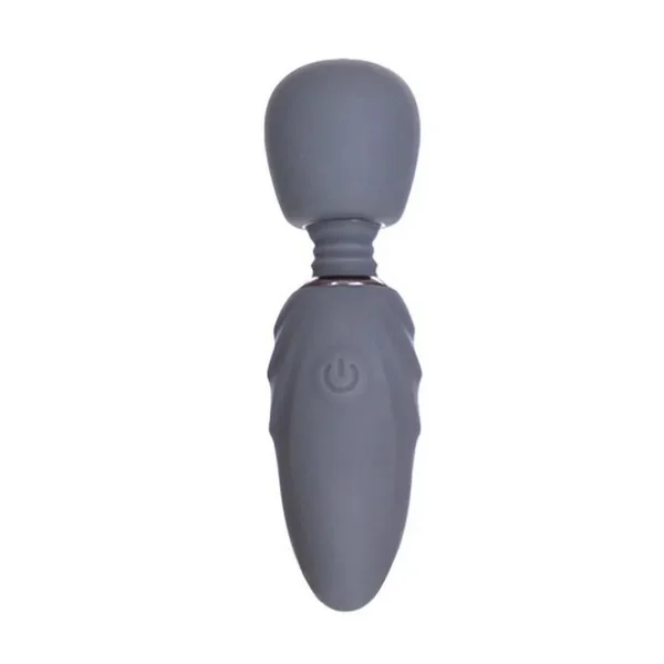 M`Lady Rechargeable Silicone Tiny Vibrating Wand – Grey