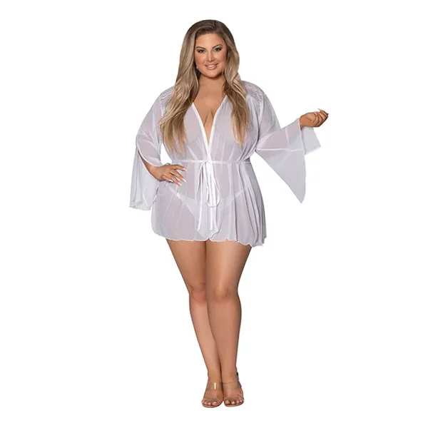 Modern Romance Flowing Short Robe 2x