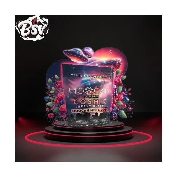 Moocah Mushroom Gummies 5ct Cosmic Berry Blast