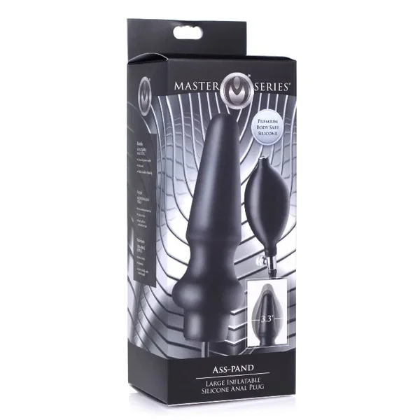 MS “Ass Pand” Inflatable Anal Plug Large -Black
