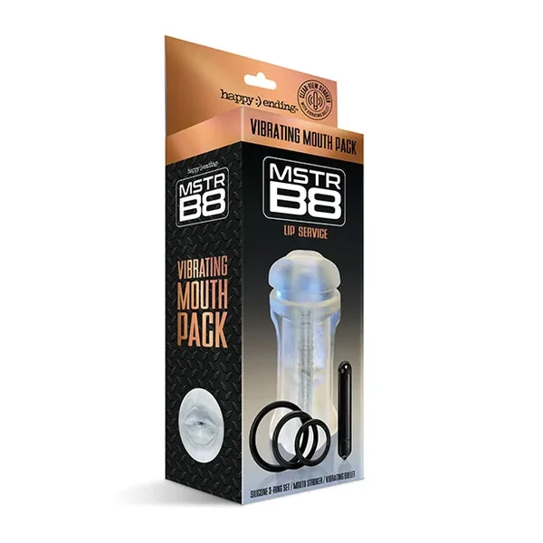 MSTR B8 Lip Service Vibrating Mouth Pack – Kit of 5 Clear
