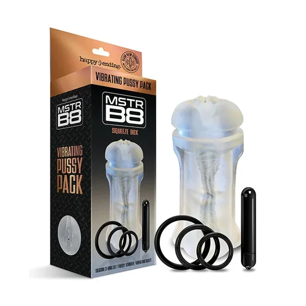 MSTR B8 Squeeze Vibrating Pussy Pack – Kit Of 5 Clear