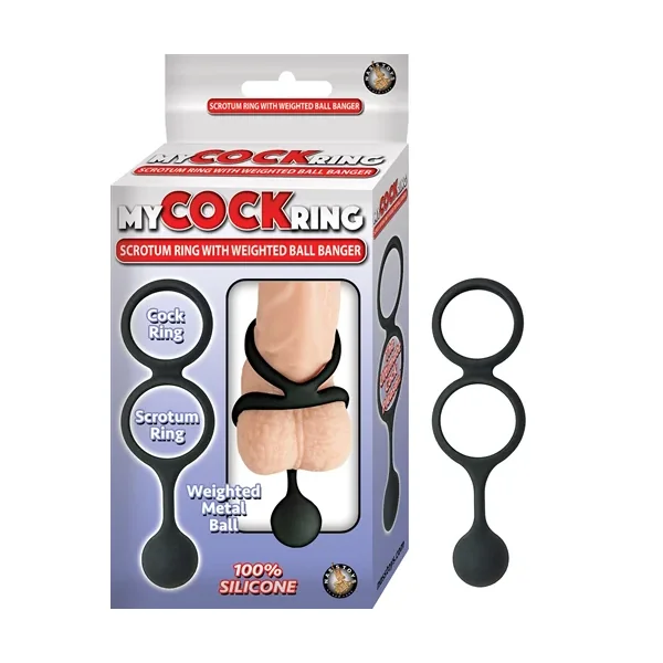 My Cockring Scrotum Ring With weighted ball banger