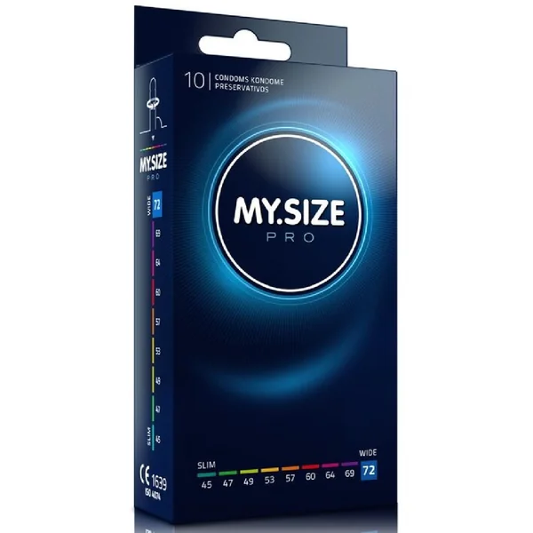 My Size PRO Condoms 72 mm Width XXL Box 10 PCS