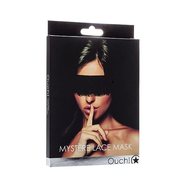 MYSTERE LACE MASK BLACK