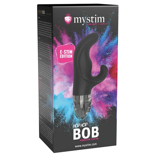 Mystim Hop Hop Bob Estim Vibrator - Black