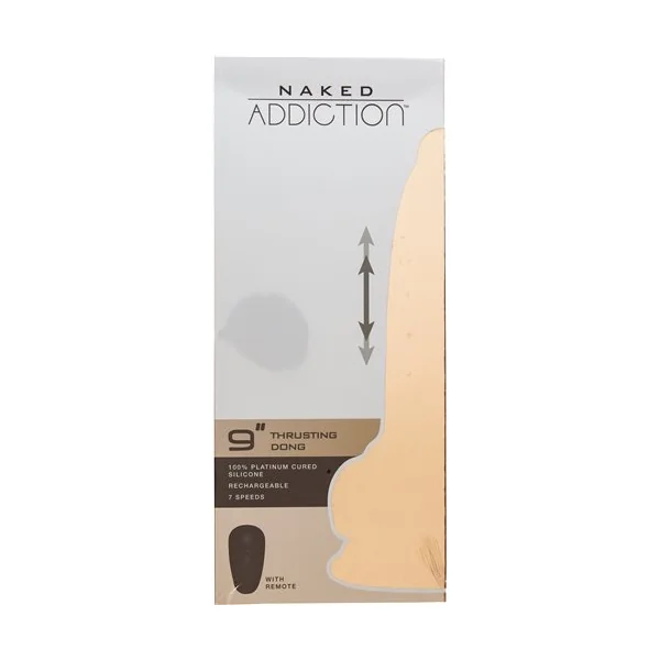 NAKED ADDICTION 9IN THRUSTING DONG (Out Mid Aug)