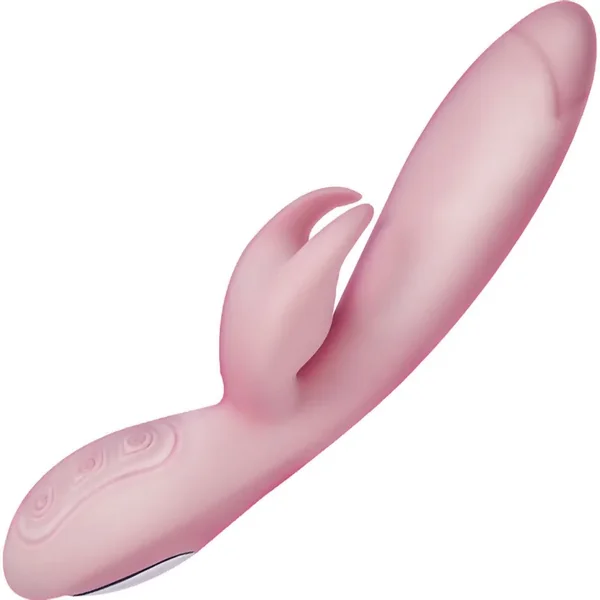 Nasstoys Infinitt Silicone Pleasure Massager Rabbit Vibrator Waterproof Pink