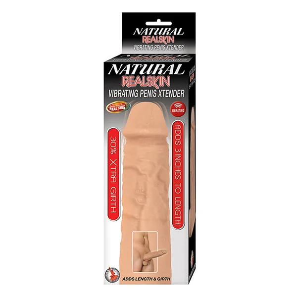 Natural Realskin Vibrating Penis Xtender -
