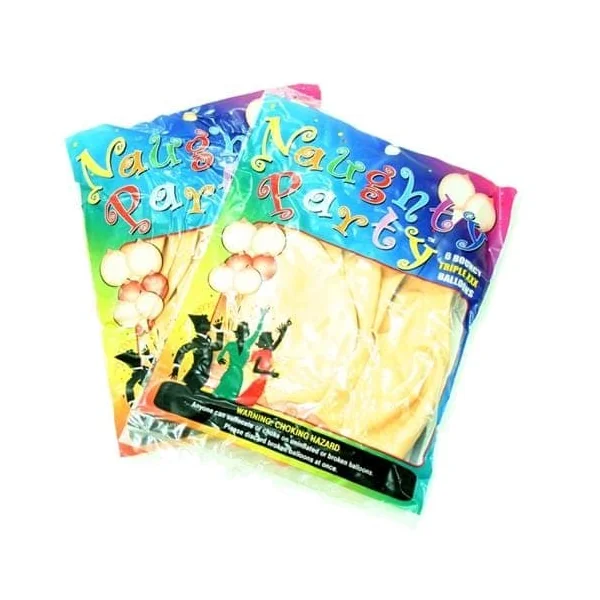 Naughty Party Balloons - Boobie - 6 Pack - Nude