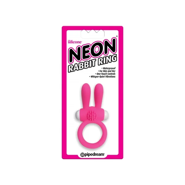 NEON RABBIT RING PINK