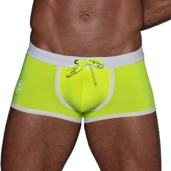 Neon Swim Trunks Yellow – Size : M