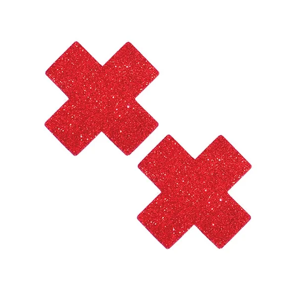 Neva Nude Ravish Me Glitter X Factor Pasties – Red O/S