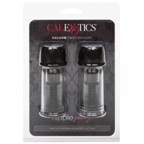 Nipple Play Vacuum Twist Suckers – Black