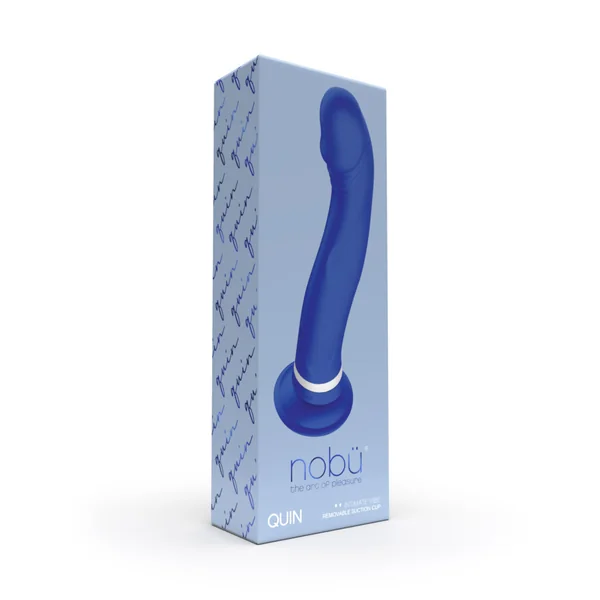 Nobü Essentials – Quin Silicone Vibe with Removable Suction Cup – Colbalt Blue