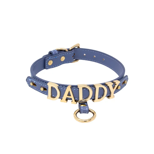 Nobü Fetish – CL6 Daddy Collar – Blue