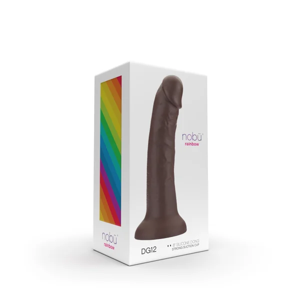 Nobü Rainbow – DG12 8″ Dildo with Suction Cup – Mocha