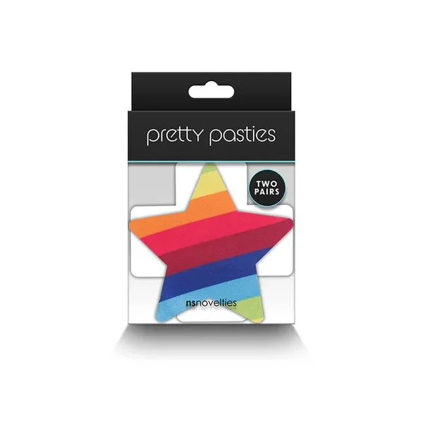 NS Novelties Pretty Pasties Pride Star & Cross Set