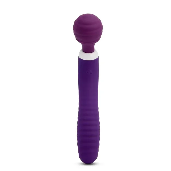 Nu Sensuelle Lolly Nubii Flexible Rechargeable Silicone Wand – Purple/White