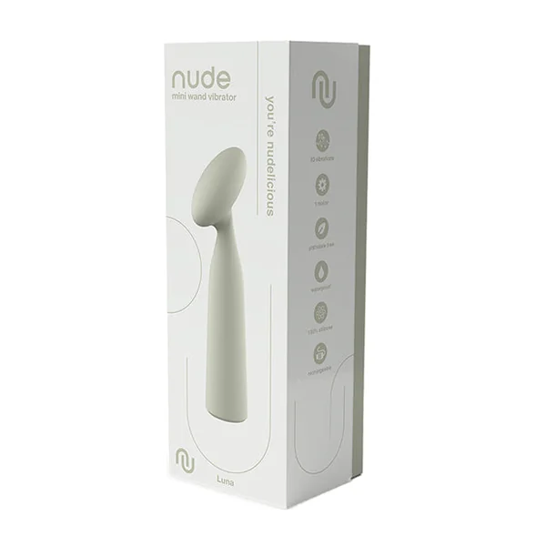 NUDE Luna Rechargeable Mini Wand Vibe - Mint