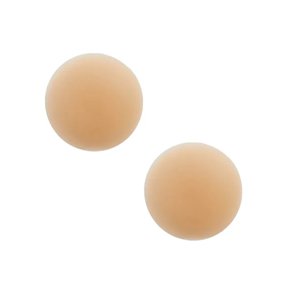 Nudie Patootie Skin Invisible Reusable Silicone Nipztix - Nude O-s