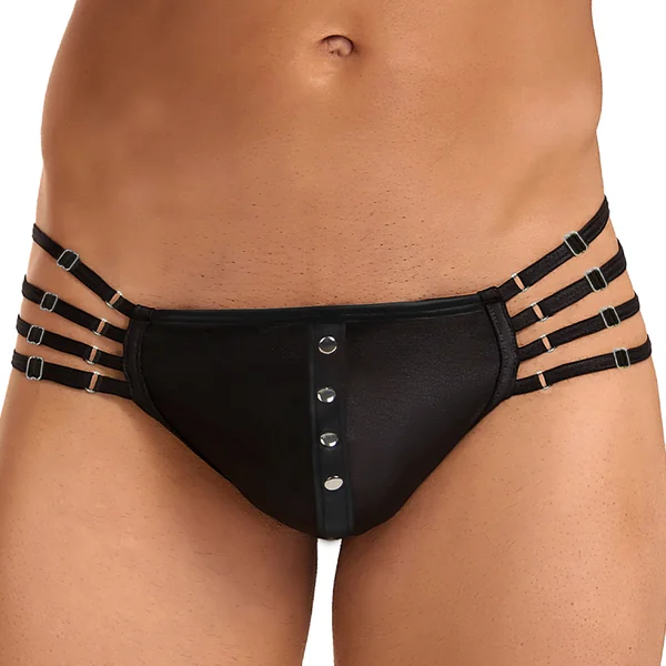 Oh Yeah Matte Wet Look 4-Strap G-String