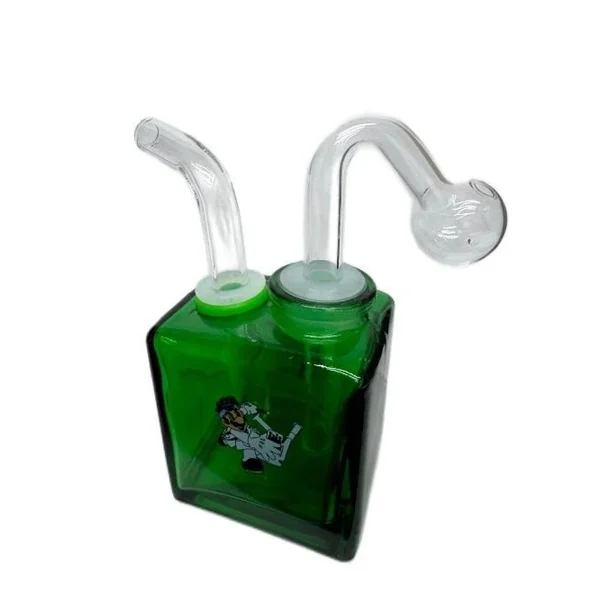 Oil Burner Cube Waterpipe W/Print