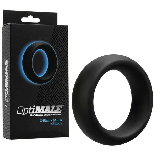 OptiMale Silicone C-Ring – 40 mm Black