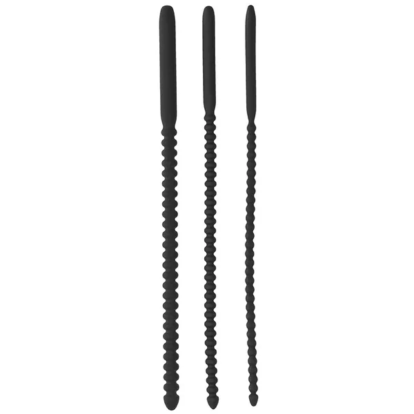 Ouch! Beaded Silicone Urethral Sounding Set