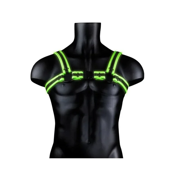 Ouch! Buckle Harness Glow in the Dark – Small/Medium – Green
