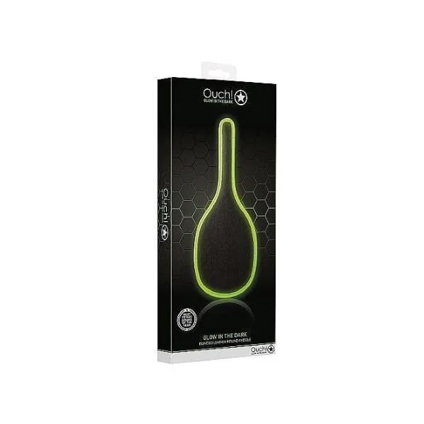 Ouch! Glow In The Dark Bounded Leather Round Paddle