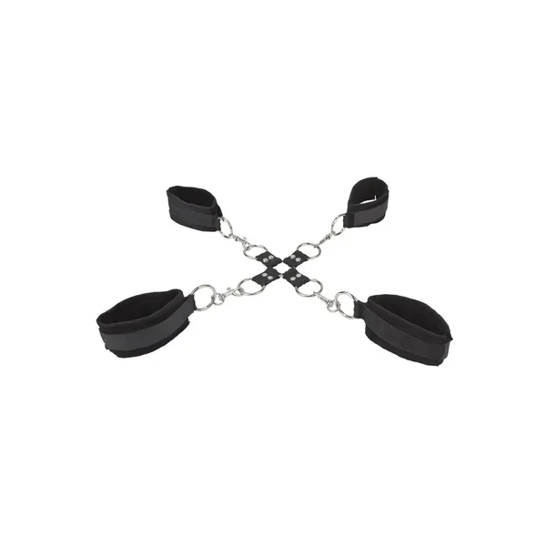 Ouch! Velcro Hand and Leg Cuffs – Black