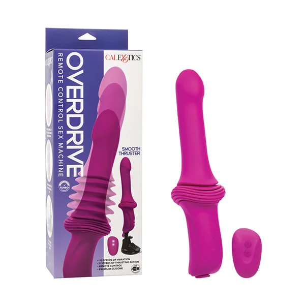 Overdrive Smooth Thruster Remote Control Sex Machine - Fuchsia/Black