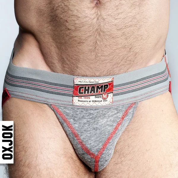 Oxballs Champ Vintage Sweatshirt-Jock GRAY HEATHER SMALL