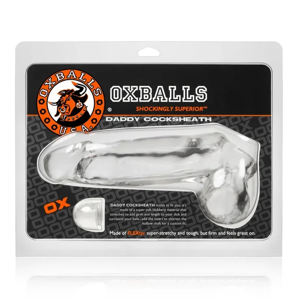 OxBalls Daddy Cocksheath with Balls, Clear