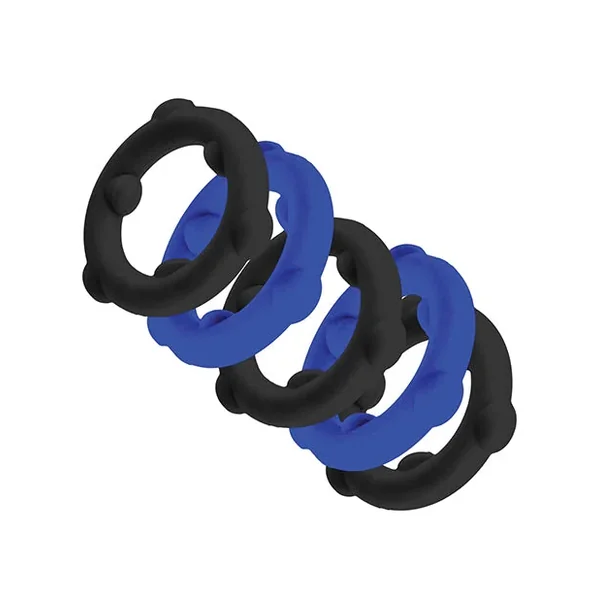 Oxballs Gearheads 5 Pack Spinner Rings – Blue/Black