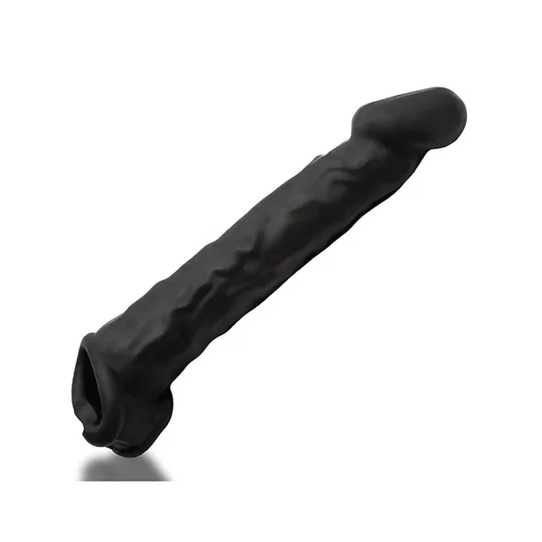 Oxballs Muscle Ripped Inner Ribbed Velvet-Smooth Cocksheath – Special Edition Black