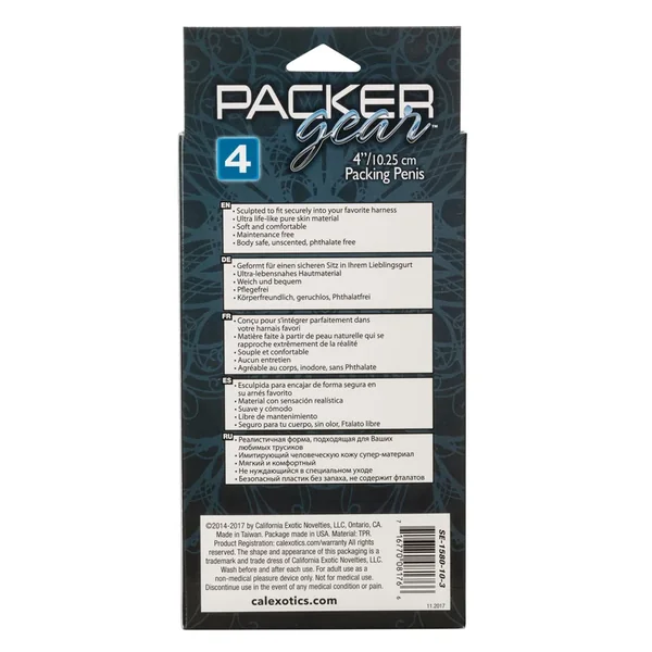 Packer Gear 4″ Packing Penis – Brown