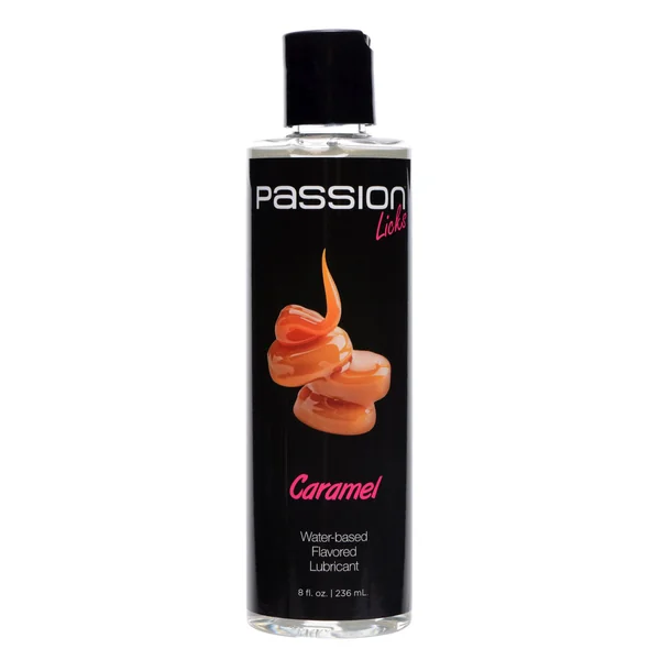 Passion Licks Caramel Water Based Flavored Lubricant 8 Oz
