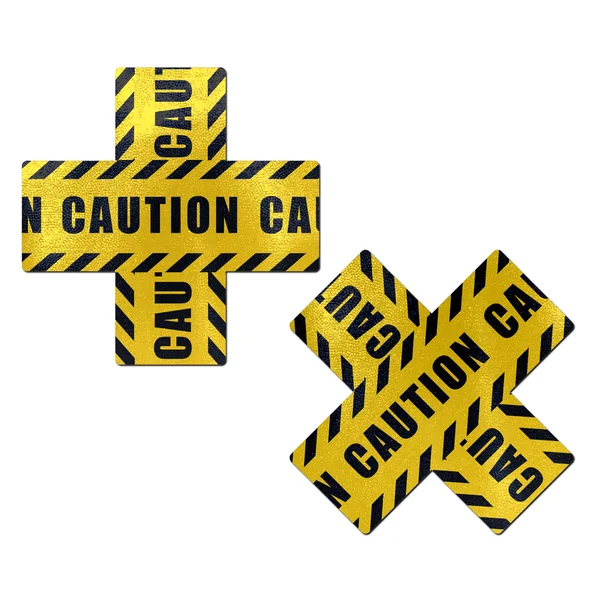 PASTEASE CROSSED CAUTION TAPE