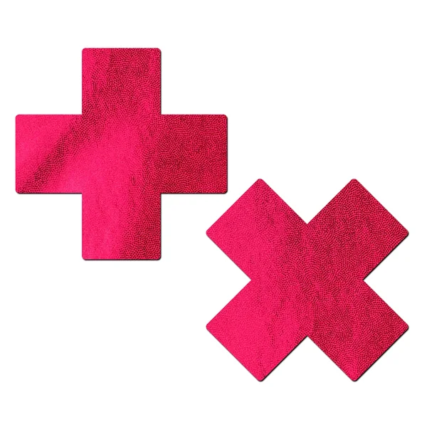 PASTEASE LIQUID RED CROSS NIPPLE PASTIES