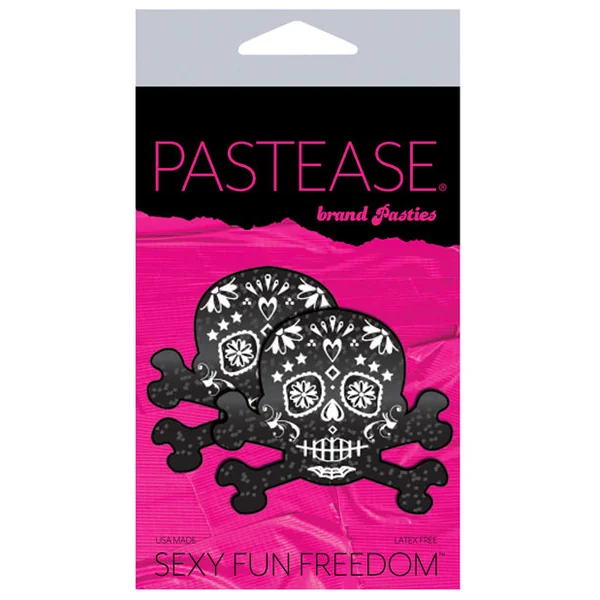 Pastease Premium Day Of The Dead Skull - Black-white O-s