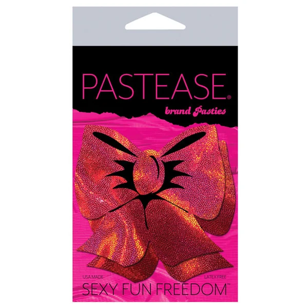 Pastease Premium Hologram Bow - Red O-s