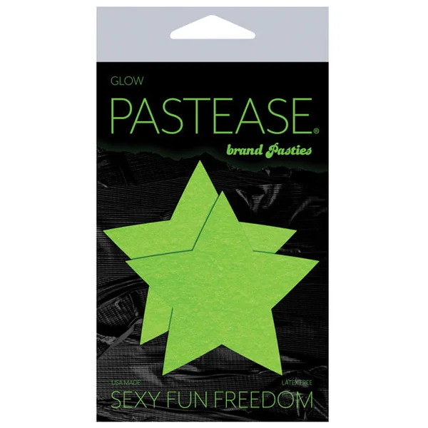Pastease Star - Glow In The Dark Green O-s