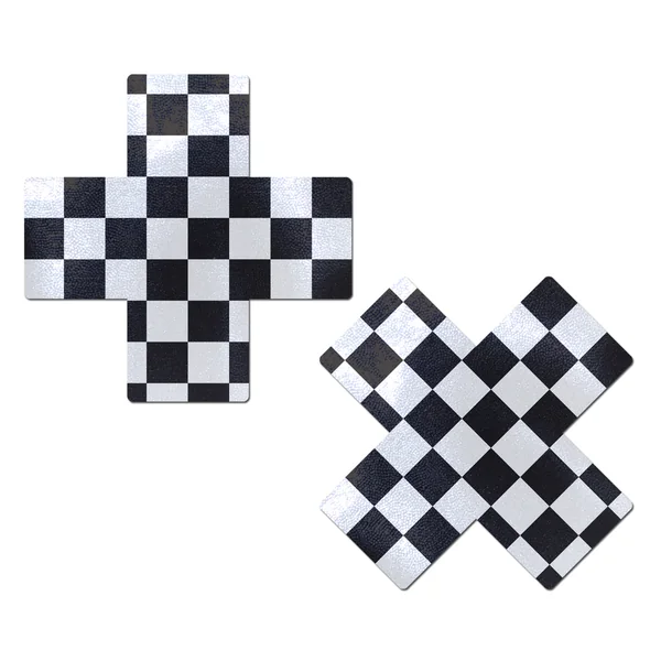 PASTEASE X BLACK & WHITE CHECKER CROSS