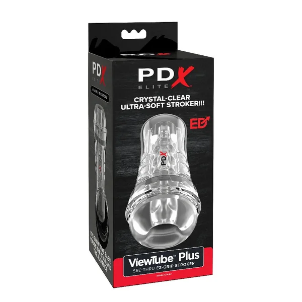 PDX Elite View Tube See-Thru Stroker by Pipedreams